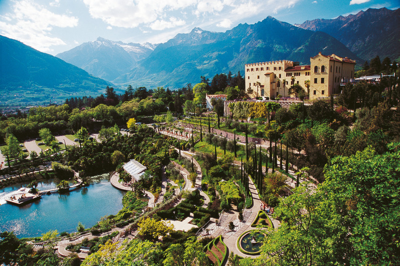 Panorama Gärten von Schloss TRautmannsdorff